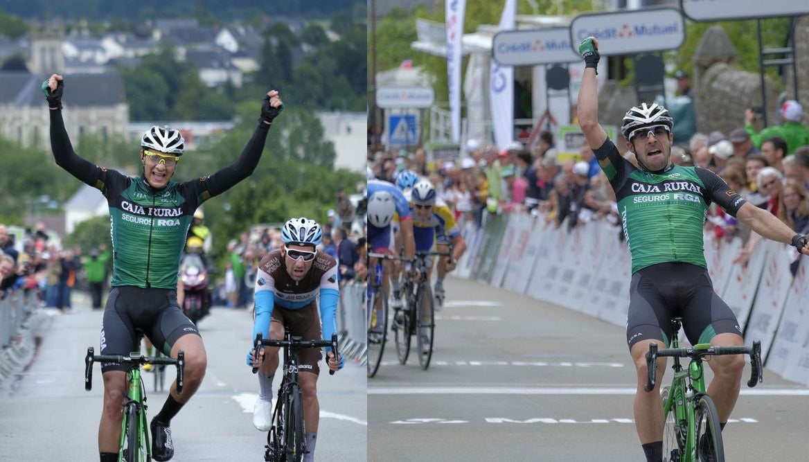 Double shot of Caja Rural at the Boucles de La Mayenne