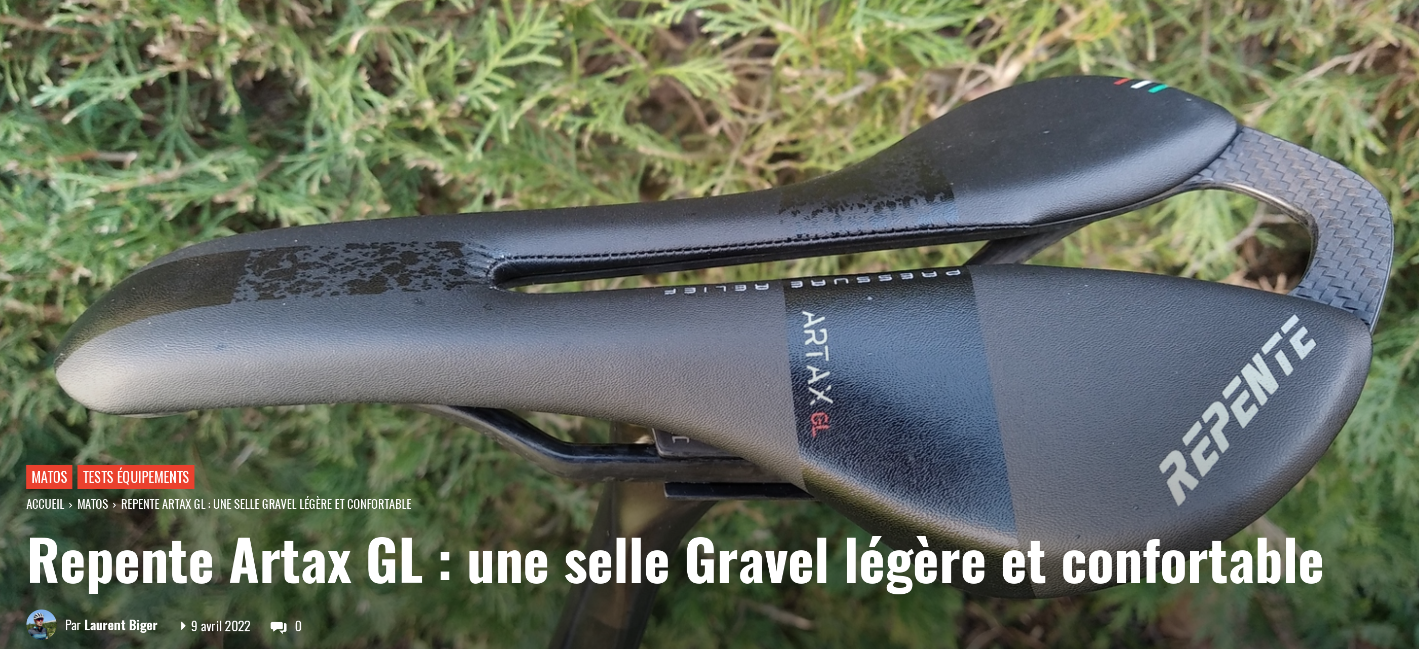 Test & Review. Bike Café: "Artax, a light and comfortable saddle"