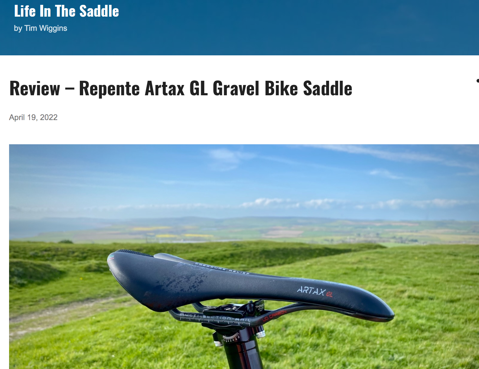 Test & Review - "Artax GL, a fantastic saddle for any gravel or cross country race bike"