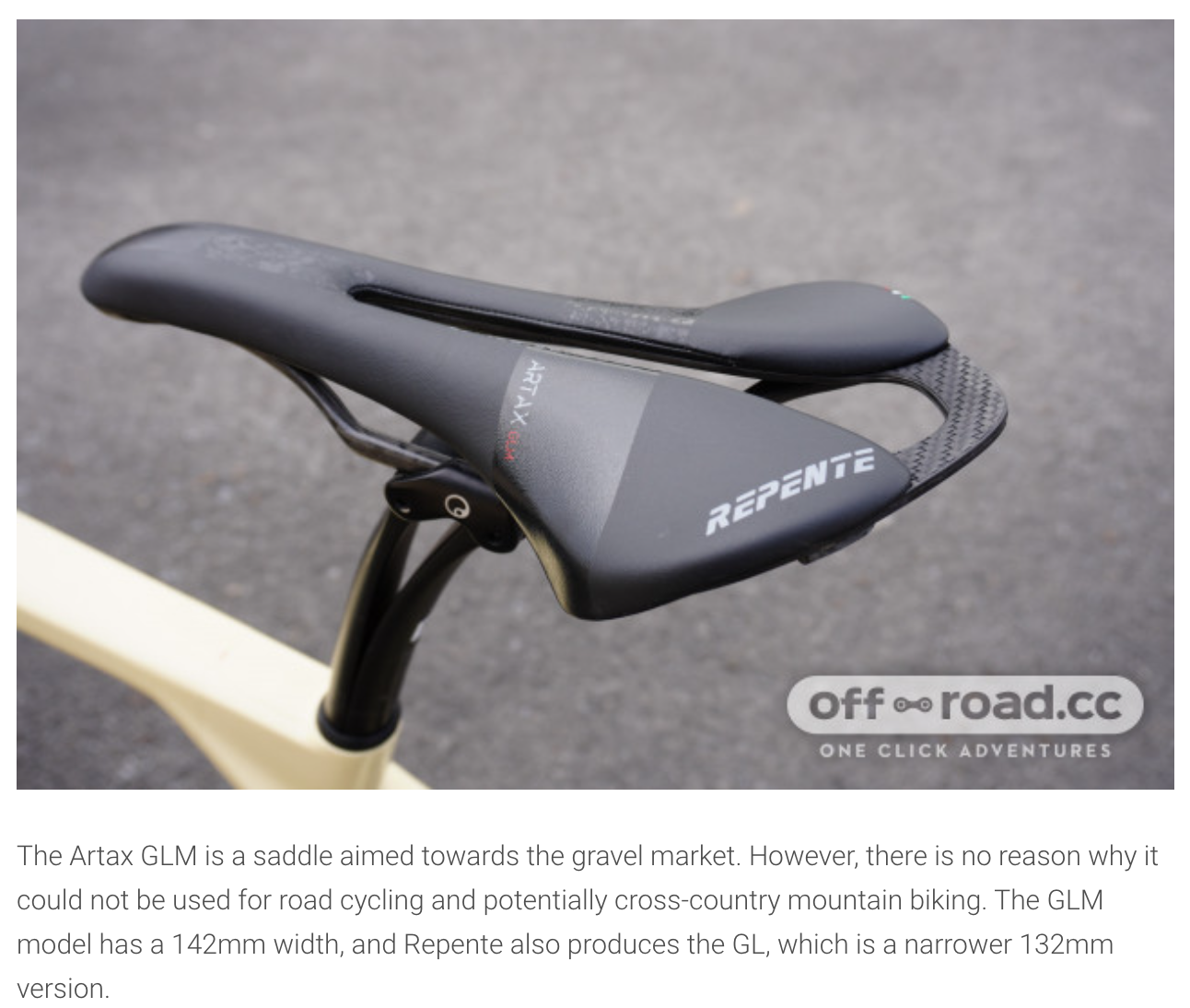 Test & Review - off.road.cc: "Artax GLM, extremely comfortable with competitive weight and suitable for on or off-road use"