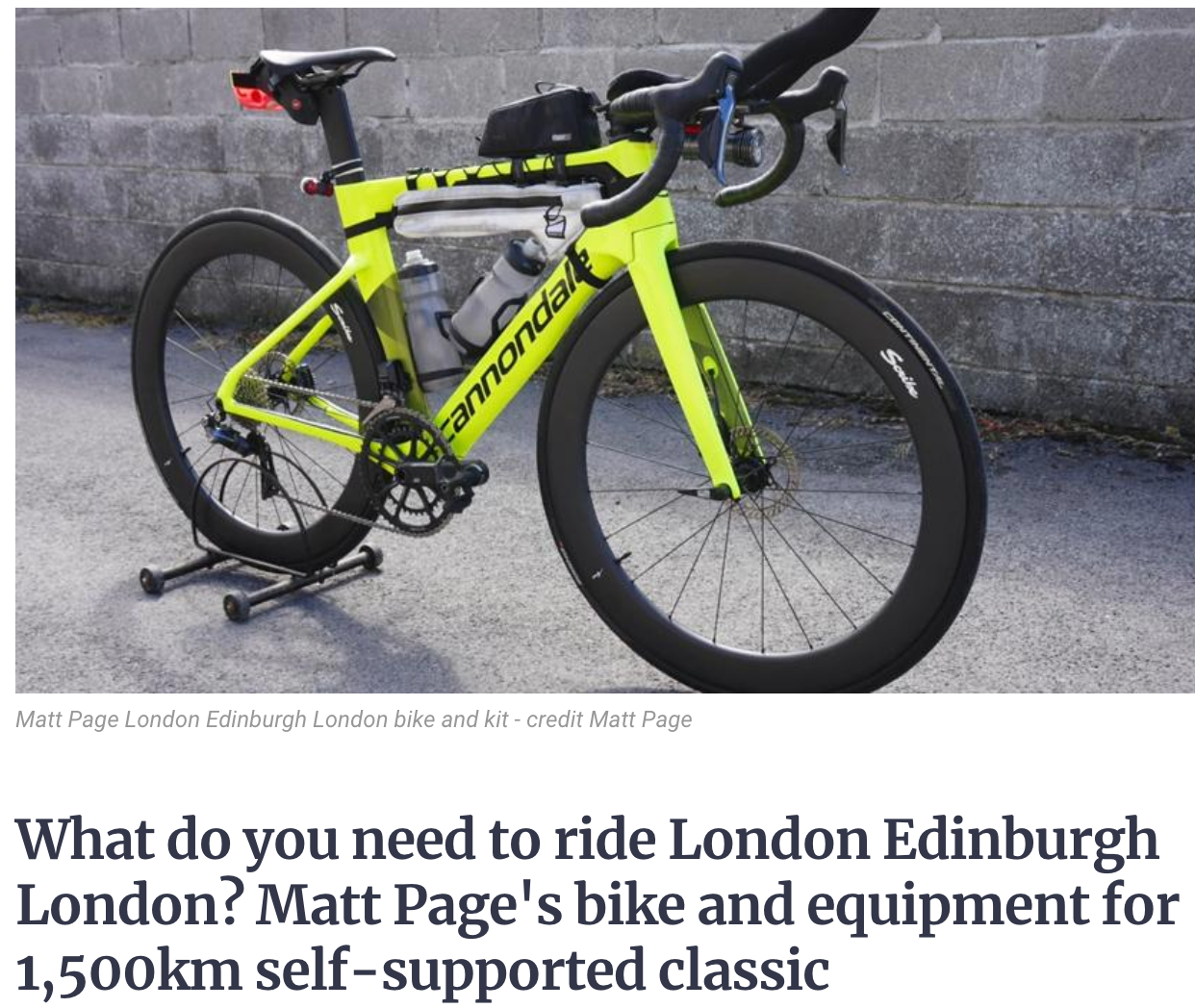 London-Edinburgh-London, 1500 km on an Artax saddle