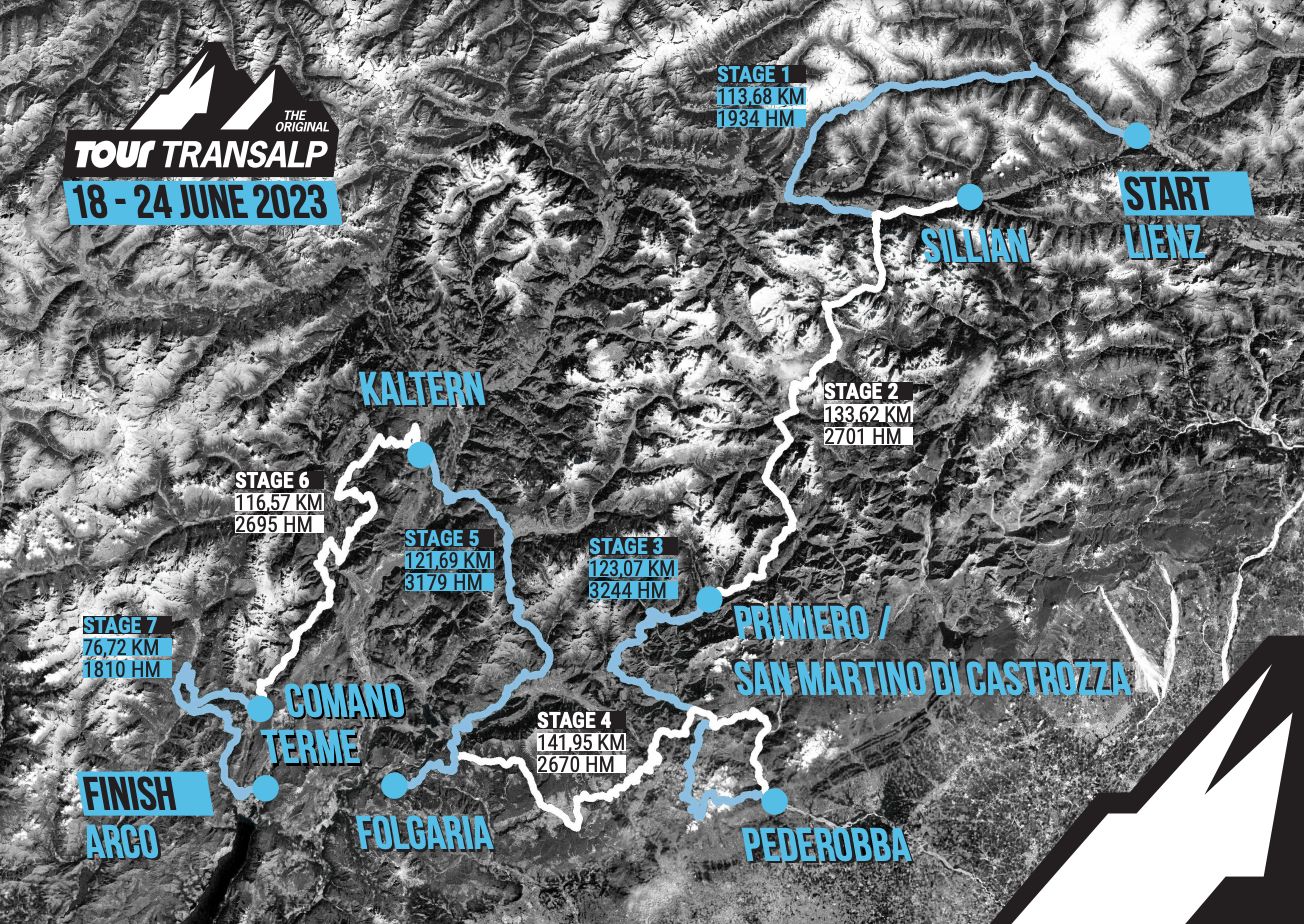 Tour Transalp 2023: the new route!