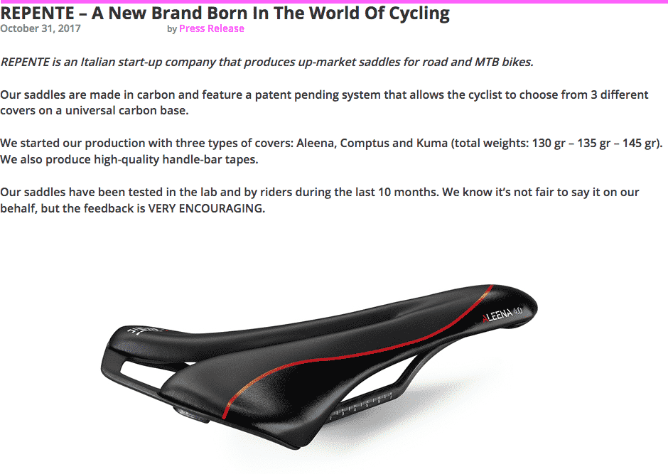 REPENTE – A New Brand Born In The World Of Cycling