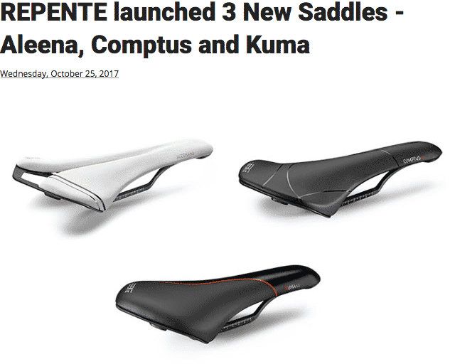 REPENTE launched 3 New Saddles - Aleena, Comptus and Kuma