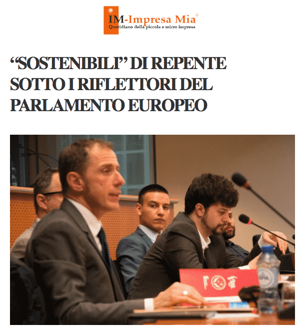 INNOVAZIONE - Le selle “sostenibili” di Repente sotto i riflettori del Parlamento Europeo