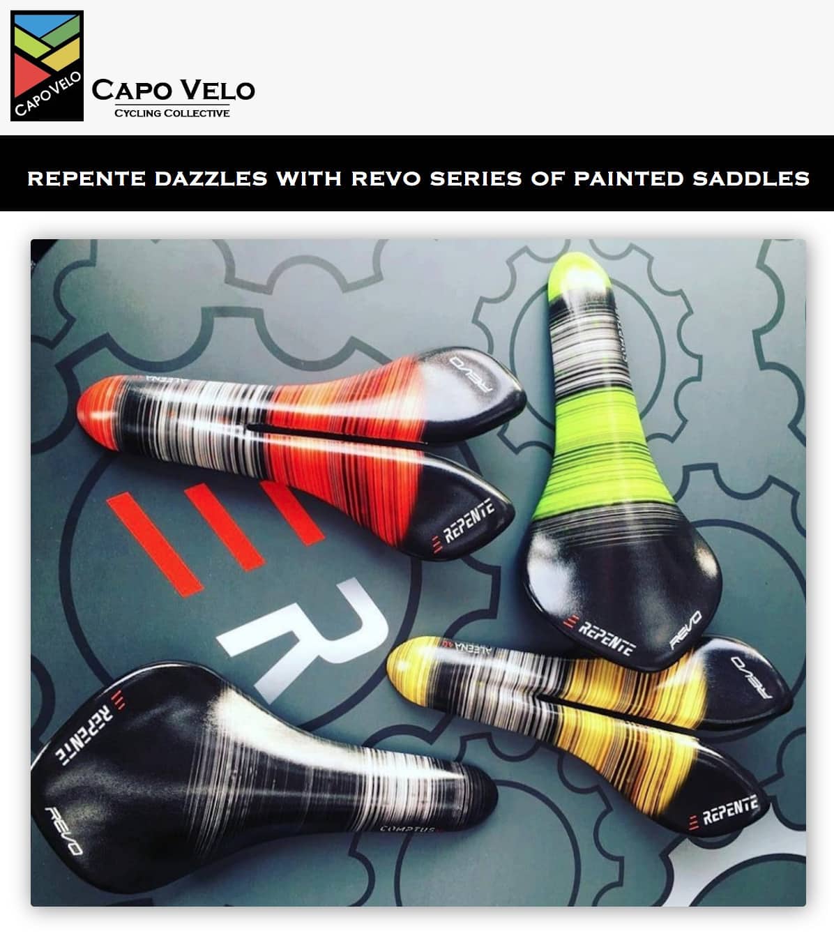 Repente dazzles with REVO series of painted saddles