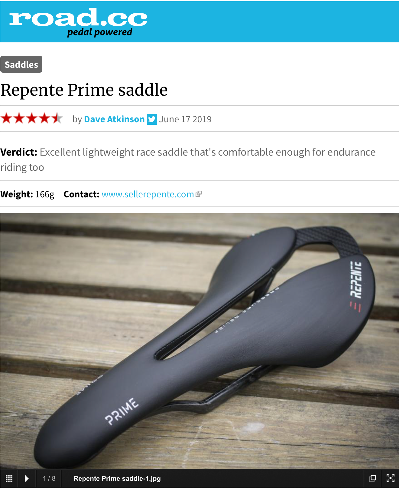 Review: Repente Prime saddle