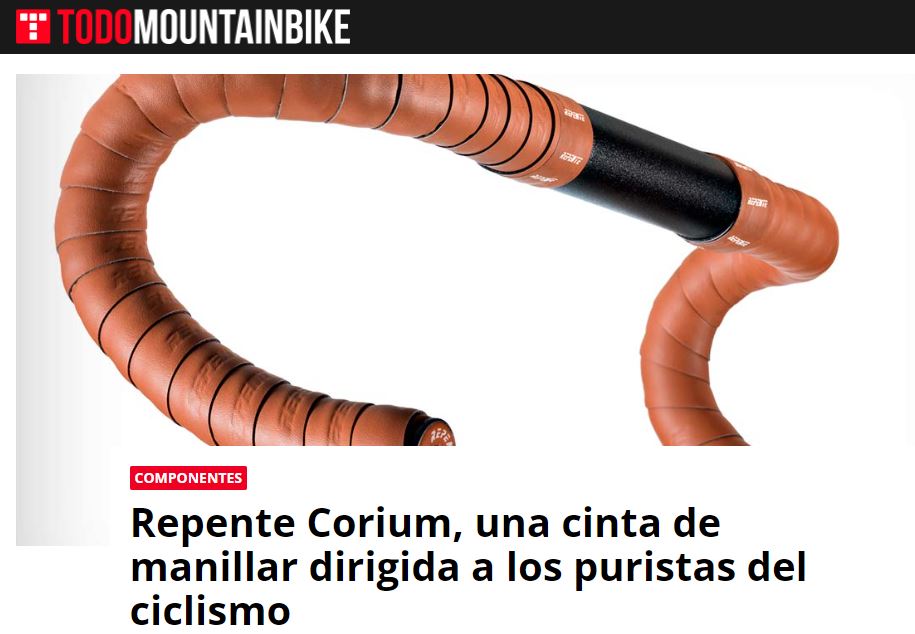 Todomountainbike.net: Repente Corium, una cinta de manillar dirigida a los puristas del ciclismo